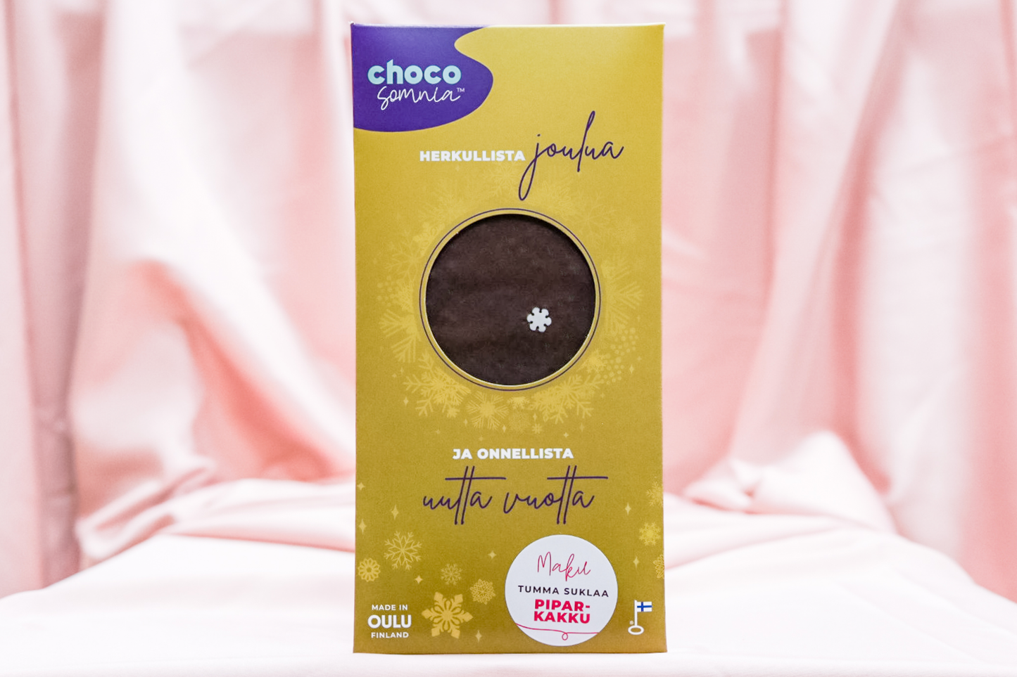 Jouluinen tummasuklaa-piparkakku (veg)