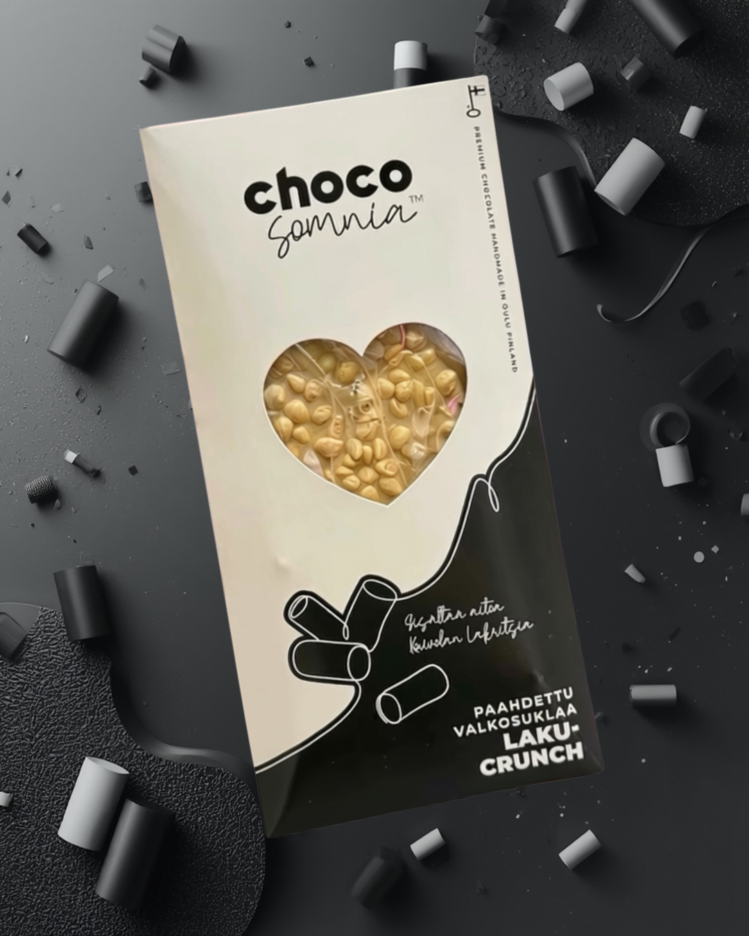 Paahdettu valkosuklaa Laku-Crunch