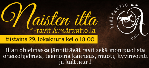 Naisten ilta -ravit Äimärautiolla 29.10.2024